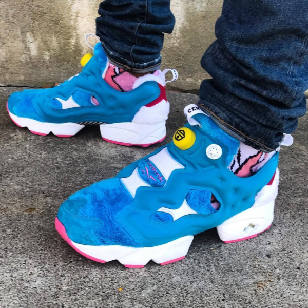 Giày Reebok Atmos x Packer x InstaPump Fury Doraemon BS7368 - Ảnh 4