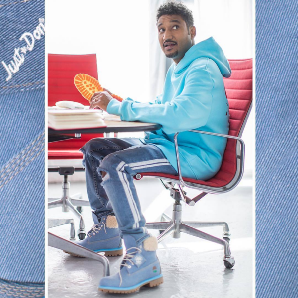 Giày Timberland Just Don x 6 Inch Fabric Boot Junior 'Blue' TB0A1UXU - Ảnh 3