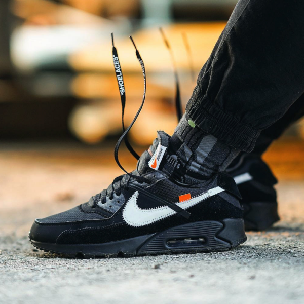 Giày Nike Off-White x Air Max 90 'Black' AA7293-001 - Ảnh 5