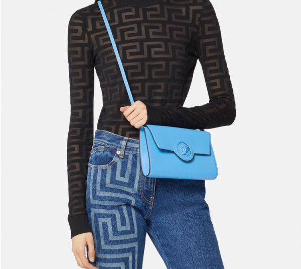 Túi Versace La Medusa Long Wallet DV Blue 1000814-DVIT2T-1U38V - Ảnh 6