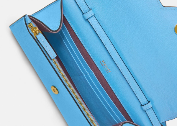 Túi Versace La Medusa Long Wallet DV Blue 1000814-DVIT2T-1U38V - Ảnh 3