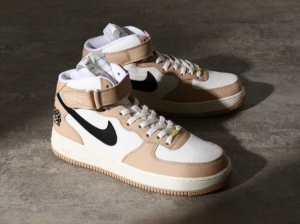 Giay Nike Air Force 1 Mid Shimmer 'Pale Ivory' DX2938-200
