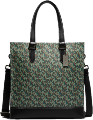 Tui Coach Graham Structured Coach Monogram Print 'Amazon Green' CE749-QBRFT