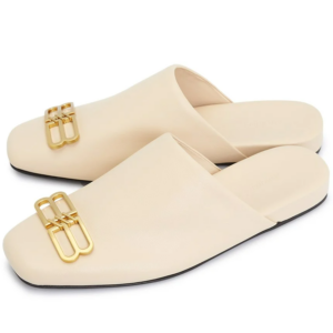 Dep Balenciaga Cozy BB Mule Slippers 'Beige' 718831-WDAT1-2080