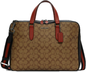 Tui Coach Graham Slim Brief Signature Canvas 'Khaki' C8169-QBTUI