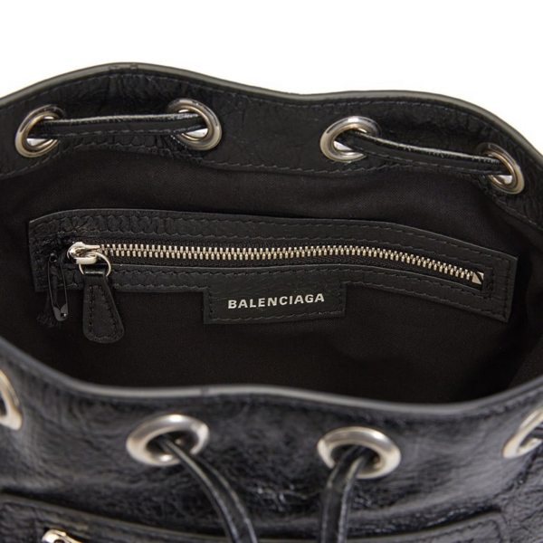 Tui Balenciaga Le Cagol Extra Small Bucket Bag 'Black' 702431-1VG9Y-1000