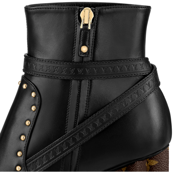 Giày Louis Vuitton Silhouette Ankle Boots 'Black' 1AAC39 - Ảnh 3