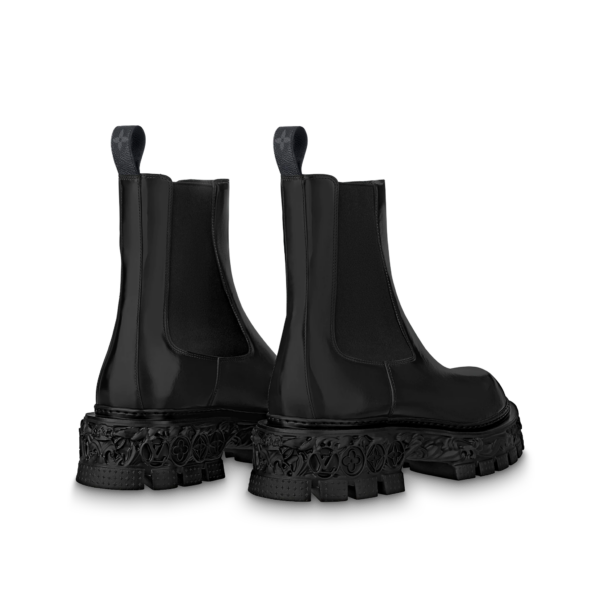 Giày Louis Vuitton LV Baroque Chelsea Boots 'Black' 1AAHB9 - Ảnh 6