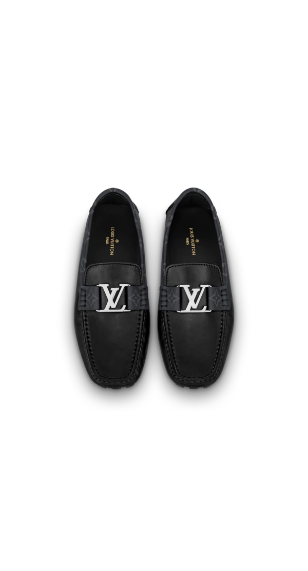 Giày Louis Vuitton Monte Carlo Moccasins 'Black' 1A8F6Z - Ảnh 5