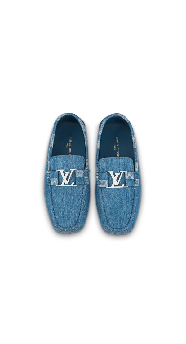 Giày Louis Vuitton Monte Carlo Moccasins 'Blue' 1A9YQL - Ảnh 4
