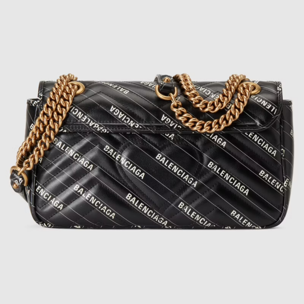 Túi Gucci The Hacker Project Small GG Marmont Black Leather 443497-UK5AT-1089 - Ảnh 3