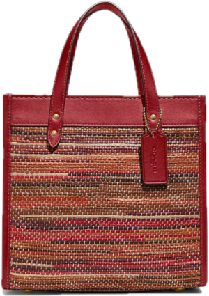 Tui Coach Field Tote 22 In Upwoven 'Red' C3860-B4T6T