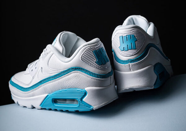 Giày Nike Undefeated x Air Max 90 'White Blue Fury' CJ7197-102 - Ảnh 5