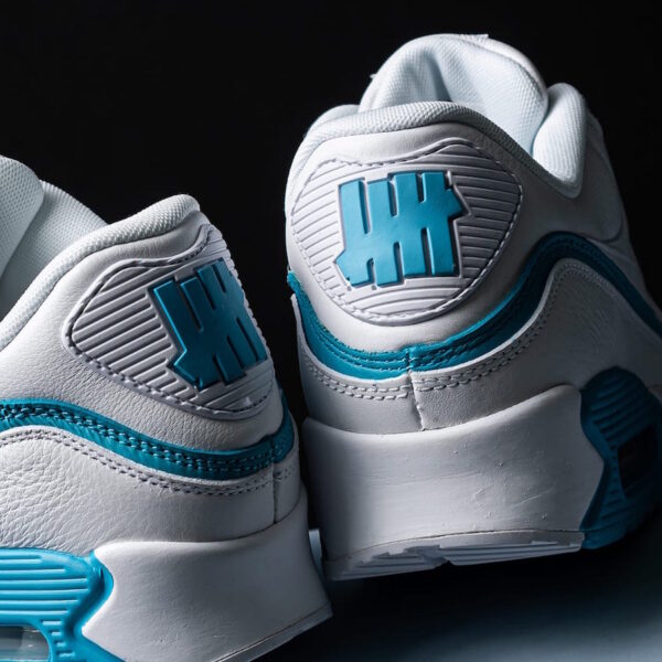 Giày Nike Undefeated x Air Max 90 'White Blue Fury' CJ7197-102 - Ảnh 3