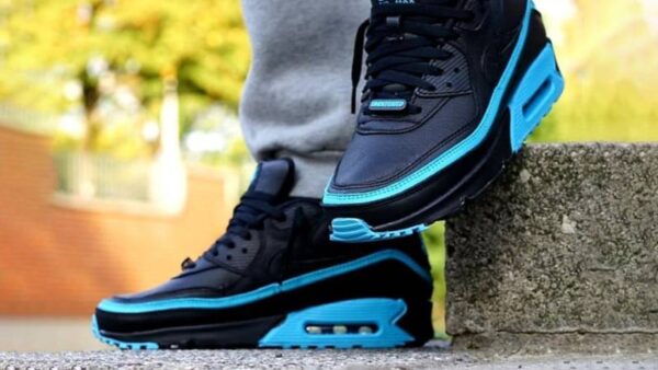Giày Nike Undefeated x Air Max 90 'Black Blue Fury' CJ7197-002 - Ảnh 7