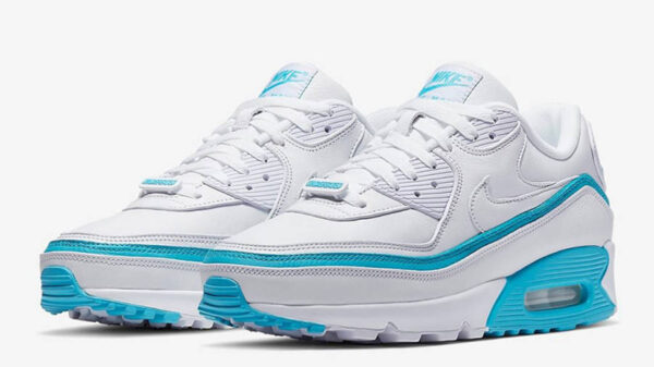 Giày Nike Undefeated x Air Max 90 'White Blue Fury' CJ7197-102 - Ảnh 4