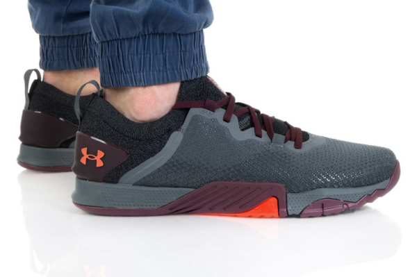 Giày Under Armour TriBase Reign 3 'Pitch Grey Venom Red' 3023698-101 - Ảnh 3