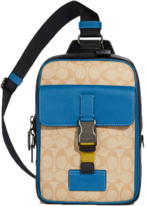 Tui Coach Track Pack Colorblock Signature 'Light Khaki' CH117-QBVFG