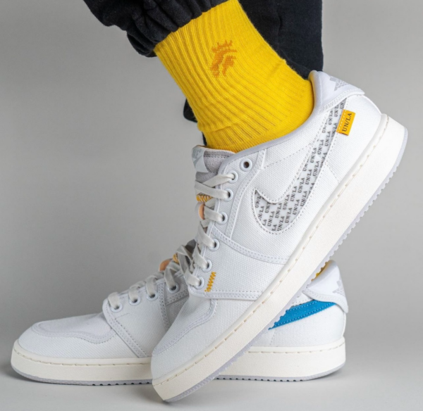 Giay Nike Union LA x Air Jordan 1 KO Low 'White Neutral Grey' DO8912-101