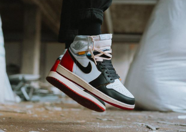 Giày Nike Union LA x Air Jordan 1 Retro High NRG 'Black Toe' BV1300-106 - Ảnh 3