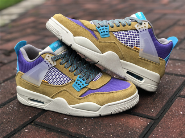 Giày Nike Union LA x Air Jordan 4 Retro 'Desert Moss' DJ5718-300 - Ảnh 5