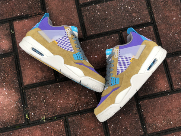 Giày Nike Union LA x Air Jordan 4 Retro 'Desert Moss' DJ5718-300 - Ảnh 6