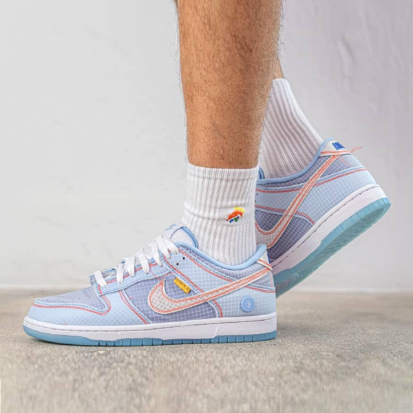 Giày Nike Dunk Low Union Passport Pack Argon 'Light Blue' DJ9649-400 - Ảnh 5
