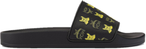 Dep MCM Pup Visetos Print Rubber Slides 'Yellow' MESCSSX02Y3040