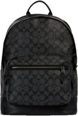 Balo Coach West Backpack In Signature Canvas 'Black' 2736-QBAF4