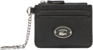 Vi Lacoste Snap Grained Leather Card Holder 'Black' NF3935G53G-000