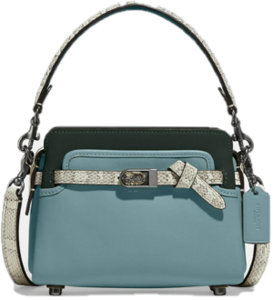 Tui Coach Tate 18 Crossbody Snakeskin Detail 'Pewter' C5371-V5O4Q