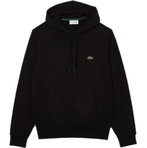 Ao Lacoste Organic Cotton Kangaroo Pocket Sweatshirt 'Black' SH2567-53G-031