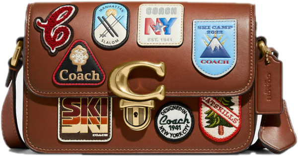 Tui Coach Studio Shoulder Bag 19 Patches '1941 Saddle' C8078-B4L4A