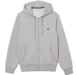 Ao Lacoste Organic Cotton Zip-up Sweatshirt 'Gray' SH2566-53G-CCA