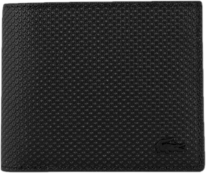 Vi Lacoste Flat Signature Leather Bifold Wallet 'Black' NH3870C53G-000