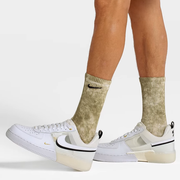 Giay Nike Air Force 1 React 'White Sail Black' DQ7669-100
