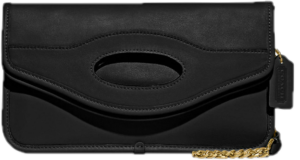 Tui Coach Foldover Cut Out Clutch 'Black' CA359-B4