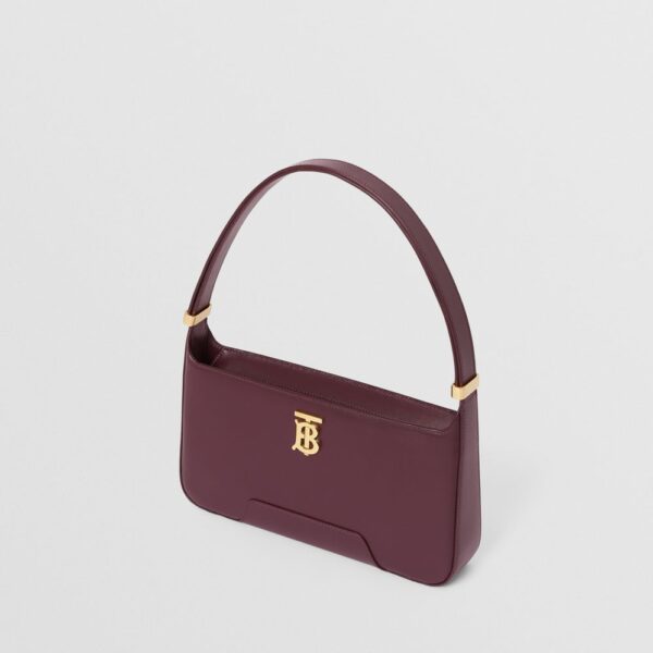 Túi Burberry Leather TB Shoulder Bag 'Deep Maroon' - Ảnh 4