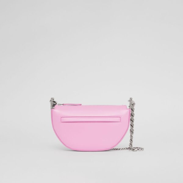 Túi Burberry Mini Leather Zip Olympia Bag 'Primrose Pink' p80459961 - Ảnh 4