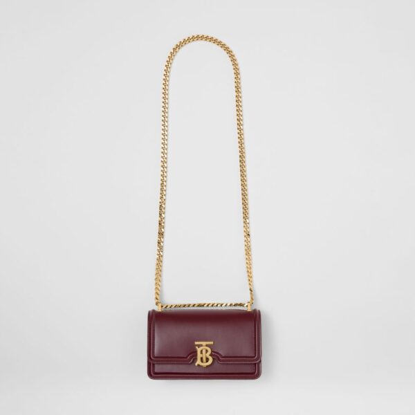 Túi Burberry Mini Leather Chain TB Bag 'Deep Maroon' - Ảnh 4
