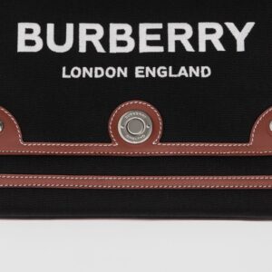 Alternative view of Túi Burberry Horseferry Motif Canvas Note 'Black Tan' P80557481