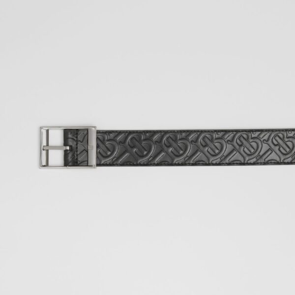 Thắt Lưng Burberry Reversible Embossed Monogram 'Black Grey' p80493901 - Ảnh 3