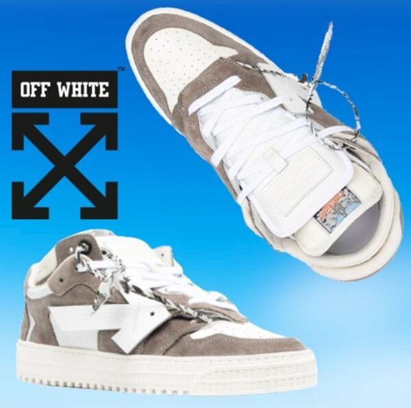 Giày Off-White Off-Court 'Grey' OMIA151R21LEA001-0901 - Ảnh 4