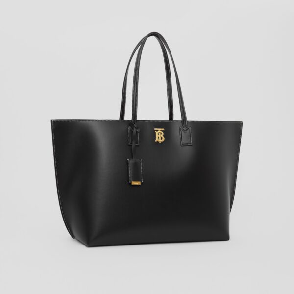 Túi Burberry Large Monogram Motif Leather Tote 'Black' - Ảnh 6