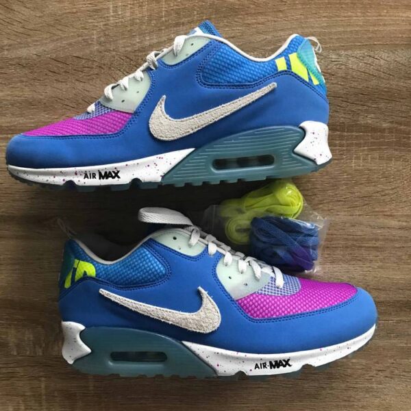 Giày Nike Undefeated x Air Max 90 'Pacific Blue' CQ2289-400 - Ảnh 7
