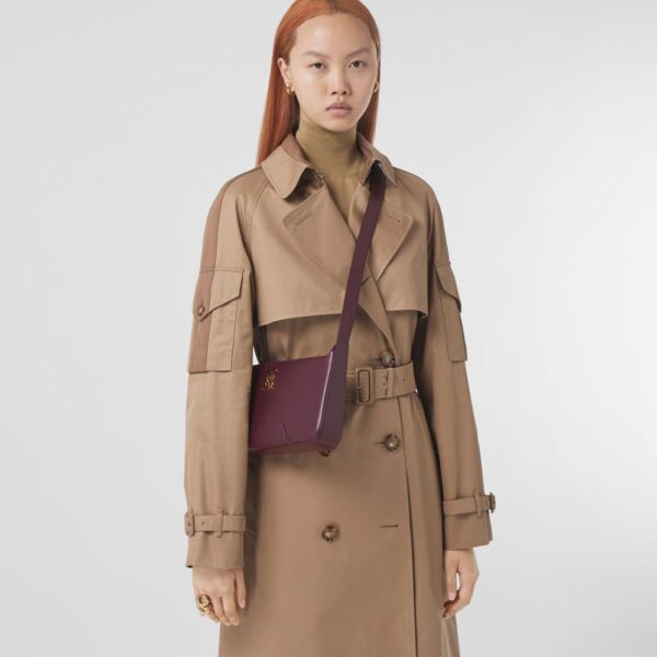 Túi Burberry Leather TB Shoulder Bag 'Deep Maroon' - Ảnh 3