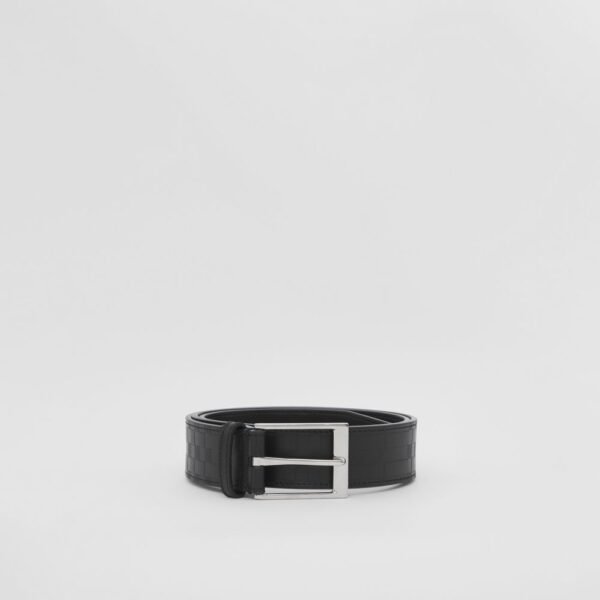 Thắt Lưng Burberry Embossed Check Leather Belt 'Black' p80515181 - Ảnh 4