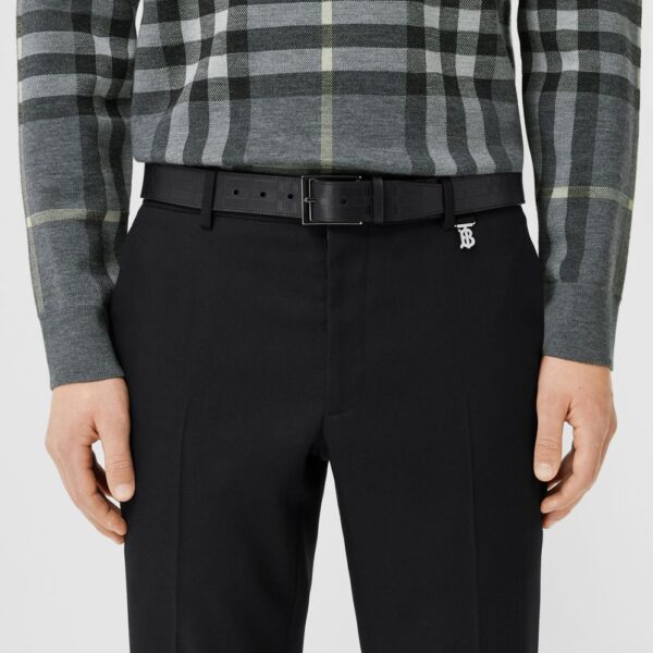 Thắt Lưng Burberry Embossed Check Leather Belt 'Black' p80515181 - Ảnh 3