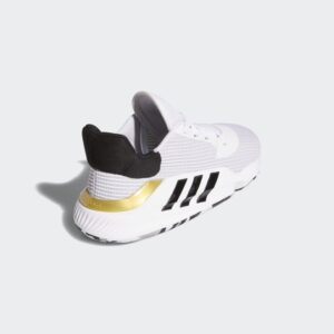 Alternative view of Giày Adidas Pro Bounce 2019 Low 'White Black Gold' EF0472