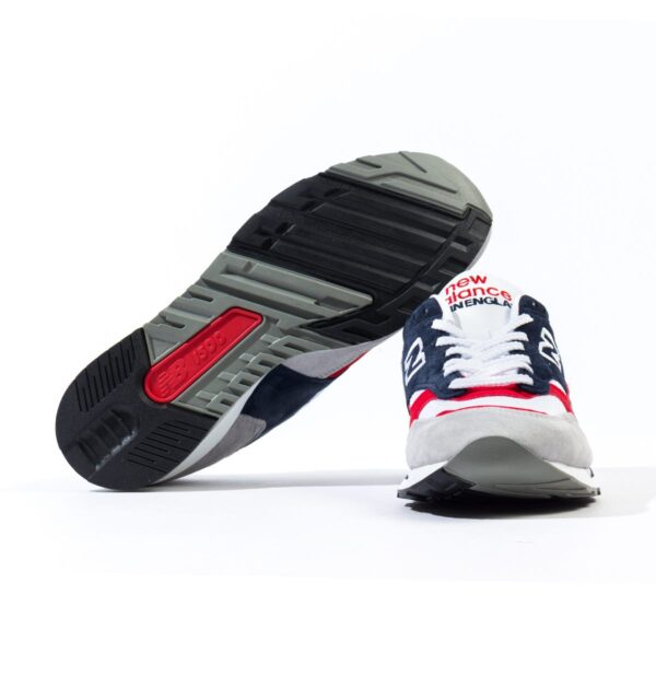 Giày New Balance 1500 Made in England 'Grey Navy Red' M1500GWR - Ảnh 4